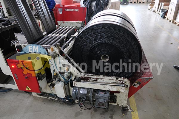 HEMINGSTONEroll bag machine for production of bottom seal garbage bags on the roll with tear off perforation.